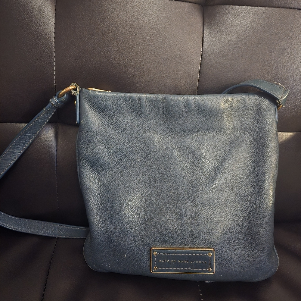 Marc by Marc Jacobs Navy Leather Crossbody Bag